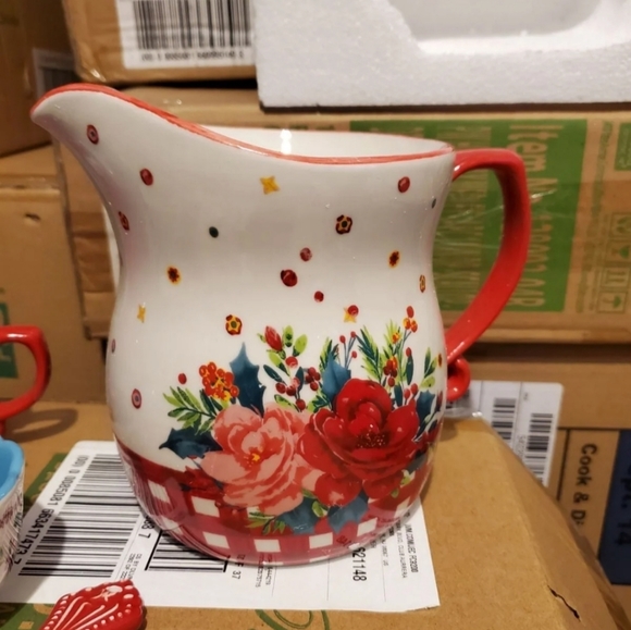 HTF NIB Pioneer Woman Cheerful Rose 9pc measuring set - Picture 8 of 10